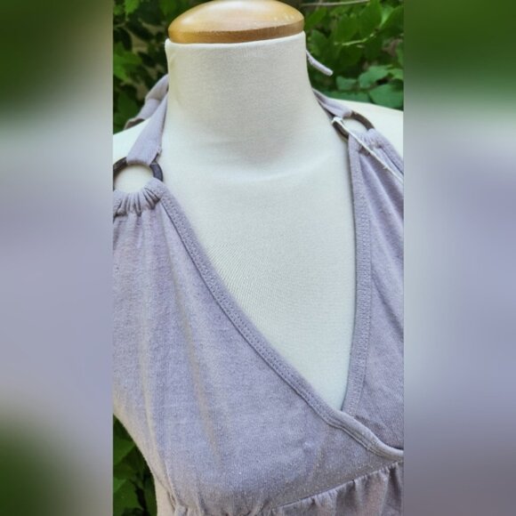 Earth Collection Nwt Lavender HalterNeck Women's Mini Dress‎ Y2k Style Non Toxic - Picture 2 of 8